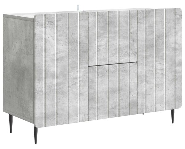 VidaXL Széf fiókkal Betonszürke 89 x 34,5 x 62 cm Szerelt Fa