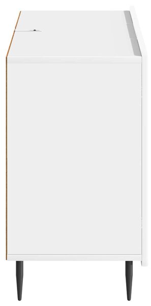 VidaXL Széf fiókkal Magasfényű Fehér 89 x 34,5 x 62 cm Szerelt Fa