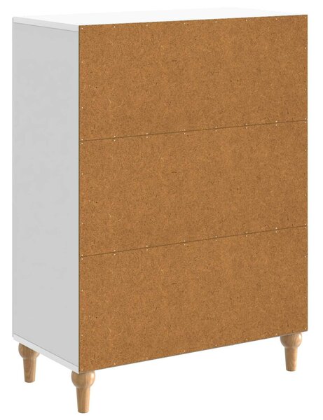 VidaXL Széf Fehér 66 x 34,5 x 90 cm Szerelt Fa