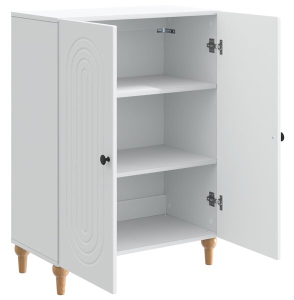 VidaXL Széf Fehér 66 x 34,5 x 90 cm Szerelt Fa