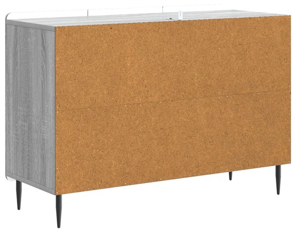 VidaXL Széf fiókkal Szürke Sonoma 89 x 34,5 x 62 cm Szerelt Fa