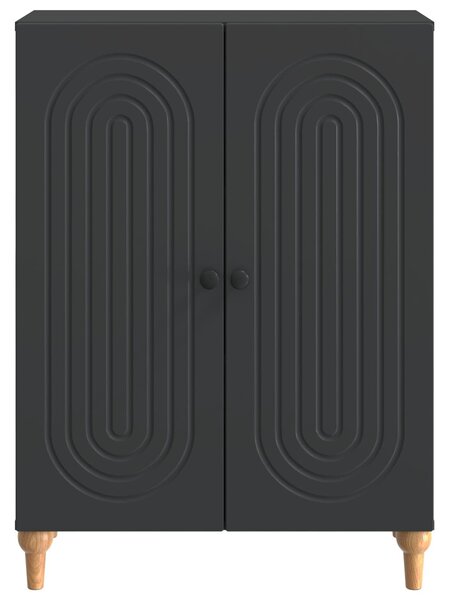 VidaXL Széf Fekete 66 x 34,5 x 90 cm Szerelt Fa