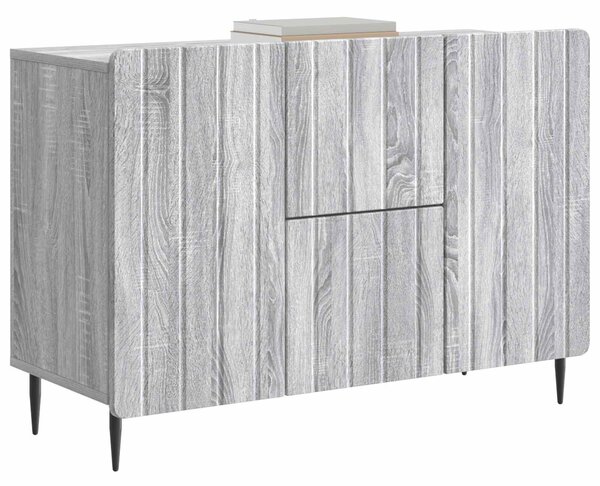 VidaXL Széf fiókkal Szürke Sonoma 89 x 34,5 x 62 cm Szerelt Fa