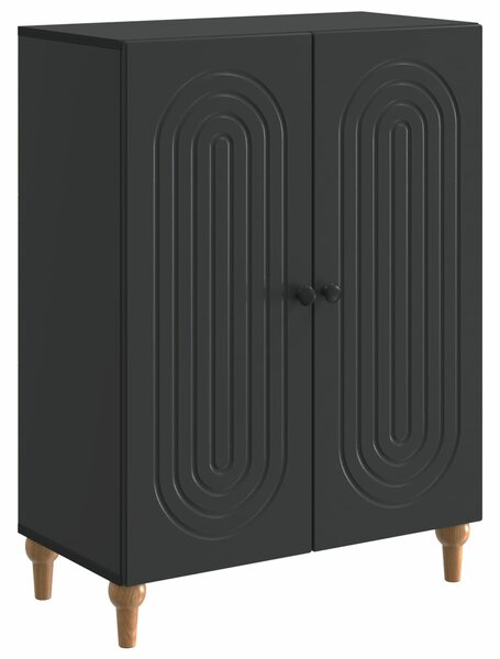 VidaXL Széf Fekete 66 x 34,5 x 90 cm Szerelt Fa