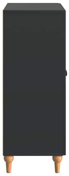 VidaXL Széf Fekete 66 x 34,5 x 90 cm Szerelt Fa