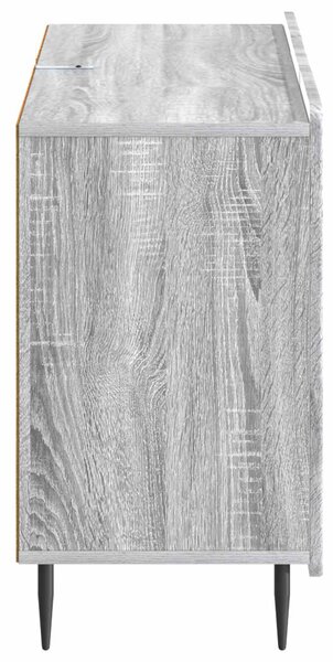 VidaXL Széf fiókkal Szürke Sonoma 89 x 34,5 x 62 cm Szerelt Fa