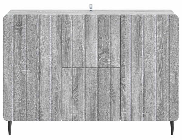 VidaXL Széf fiókkal Szürke Sonoma 89 x 34,5 x 62 cm Szerelt Fa