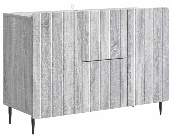 VidaXL Széf fiókkal Szürke Sonoma 89 x 34,5 x 62 cm Szerelt Fa