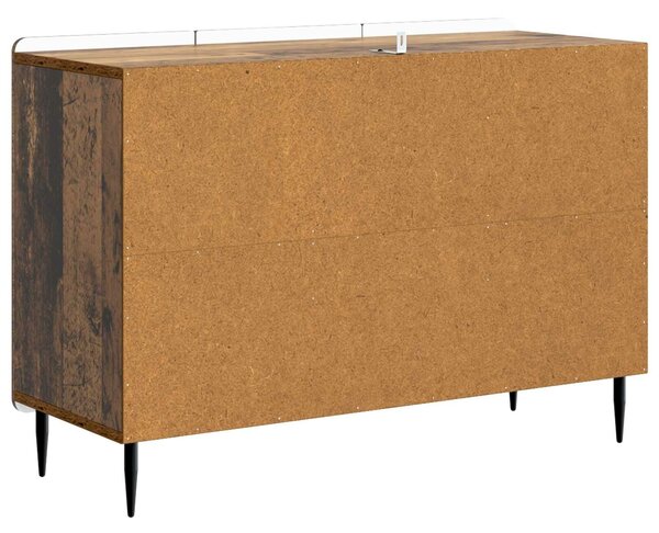 VidaXL Széf fiókkal Antik Fa 89 x 34,5 x 62 cm Szerelt Fa