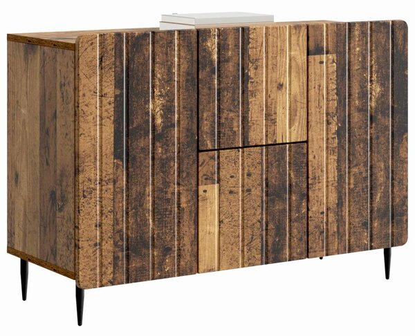 VidaXL Széf fiókkal Antik Fa 89 x 34,5 x 62 cm Szerelt Fa