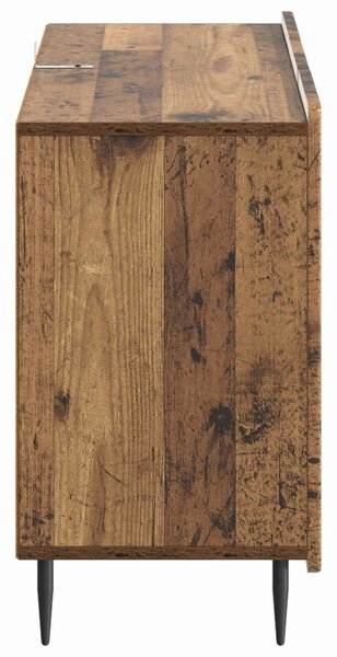 VidaXL Széf fiókkal Antik Fa 89 x 34,5 x 62 cm Szerelt Fa