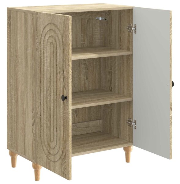 VidaXL Széf Sonoma Tölgy 66 x 34,5 x 90 cm Szerelt Fa