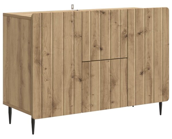 VidaXL Széf Kézműves Tölgy 89 x 34,5 x 62 cm Szerelt Fa