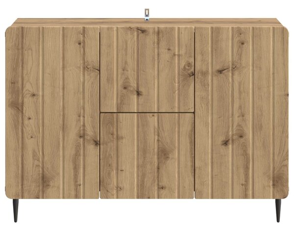 VidaXL Széf Kézműves Tölgy 89 x 34,5 x 62 cm Szerelt Fa