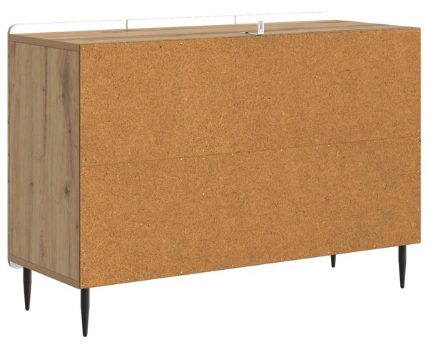 VidaXL Széf Kézműves Tölgy 89 x 34,5 x 62 cm Szerelt Fa