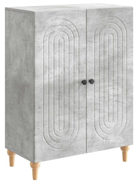 VidaXL Széf Betonszürke 66 x 34,5 x 90 cm Szerelt Fa