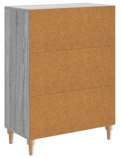 VidaXL Széf Szürke Sonoma 66 x 34,5 x 90 cm Szerelt Fa