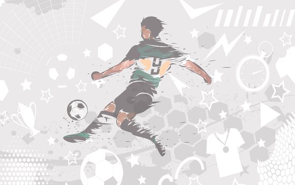 Fotótapéta Labdarúgó, sportoló, Fotótapéta tini szoba, Fotótapéta tini szoba futball, w04763 : Uwalls.hu