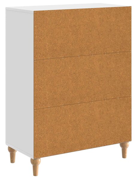 VidaXL Széf Magasfényű Fehér 66 x 34,5 x 90 cm Szerelt Fa