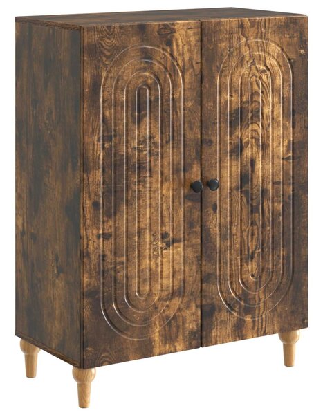 VidaXL Széf Füstös Tölgy 66 x 34,5 x 90 cm Szerelt Fa