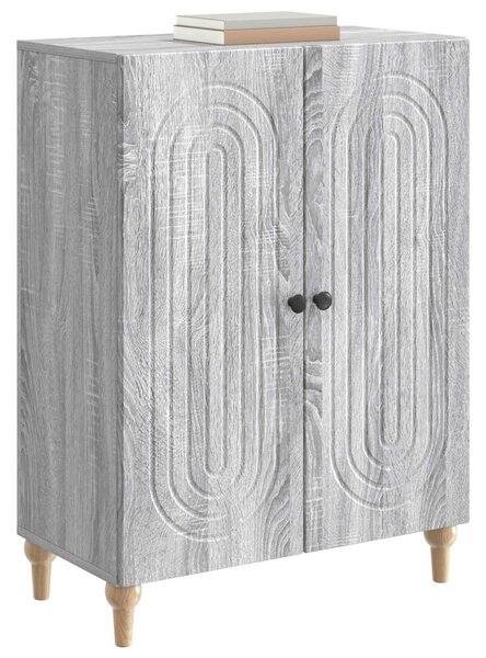 VidaXL Széf Szürke Sonoma 66 x 34,5 x 90 cm Szerelt Fa