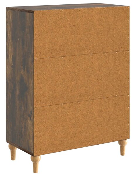 VidaXL Széf Füstös Tölgy 66 x 34,5 x 90 cm Szerelt Fa