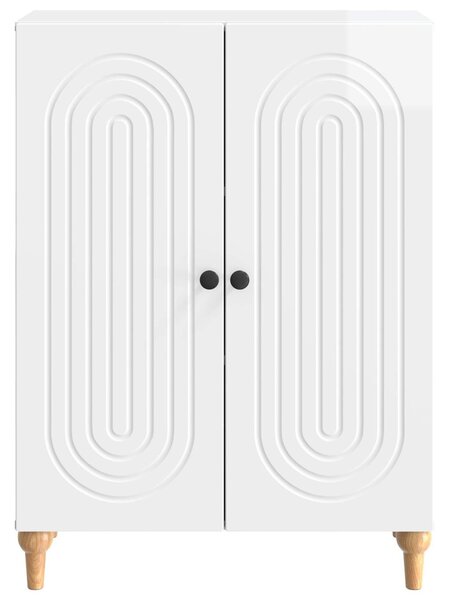 VidaXL Széf Magasfényű Fehér 66 x 34,5 x 90 cm Szerelt Fa