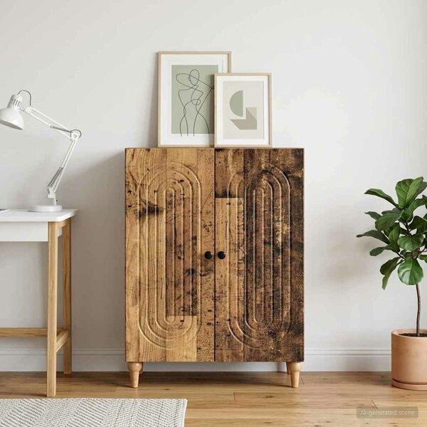 VidaXL Széf Antik Fa 66 x 34,5 x 90 cm Szerelt Fa