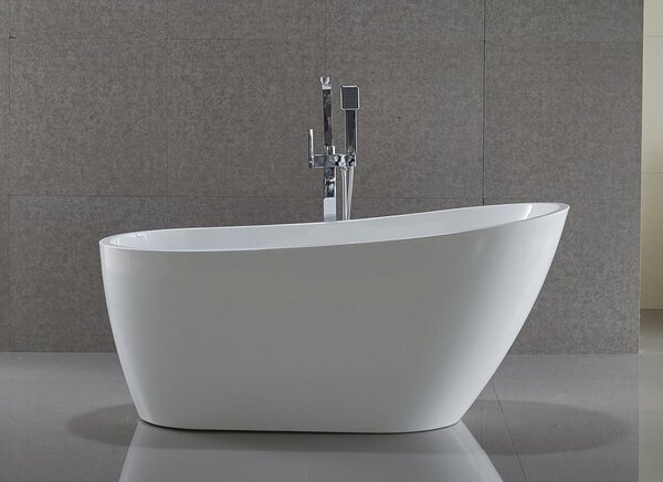 Aqualine Aqualine, TISA szabadon álló kád 150x75 cm, fehér, E1575