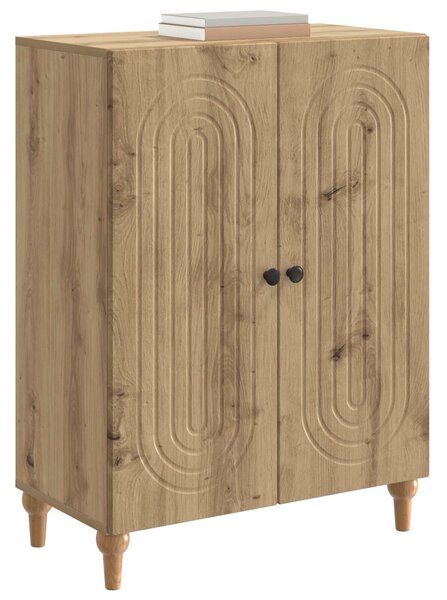 VidaXL Széf Kézműves Tölgy 66 x 34,5 x 90 cm Szerelt Fa