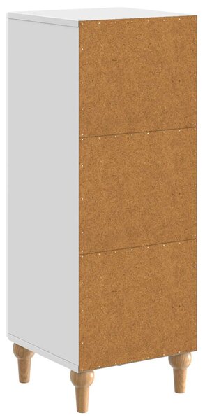 VidaXL Széf Magasfényű Fehér 33 x 34,5 x 90 cm Szerelt Fa