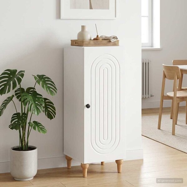 VidaXL Széf Magasfényű Fehér 33 x 34,5 x 90 cm Szerelt Fa