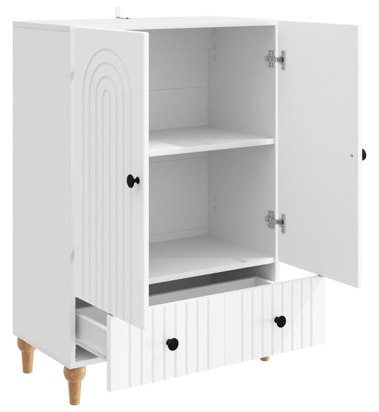VidaXL Széf Fehér 66 x 34,5 x 95 cm Szerelt Fa
