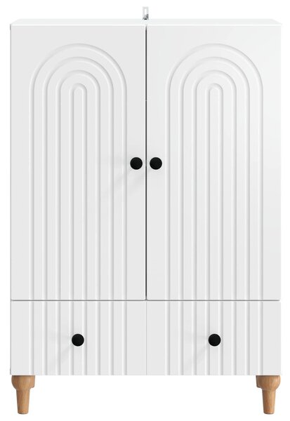 VidaXL Széf Fehér 66 x 34,5 x 95 cm Szerelt Fa