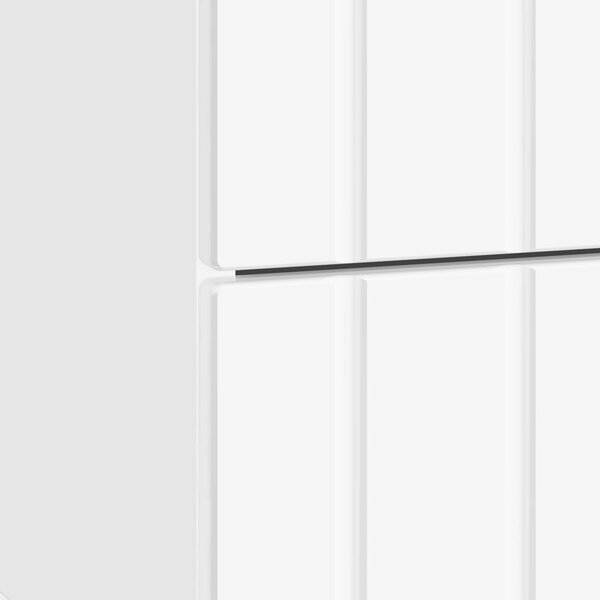 VidaXL Éjjeliszekrény 2 pcs Magasfényű Fehér 43 x 34,5 x 49,5 cm