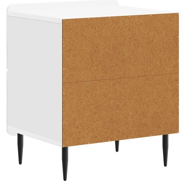 VidaXL Éjjeliszekrény 2 pcs Magasfényű Fehér 43 x 34,5 x 49,5 cm