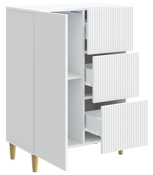 VidaXL Széf Fehér 66 x 34,5 x 90 cm Szerelt Fa