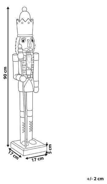 Dekor kiegészítő TROSAAN 90 cm Diótörő Rózsaszín