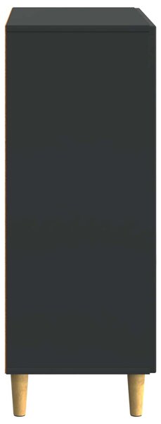 VidaXL Széf fiókkal Fekete 66 x 34,5 x 90 cm Szerelt Fa