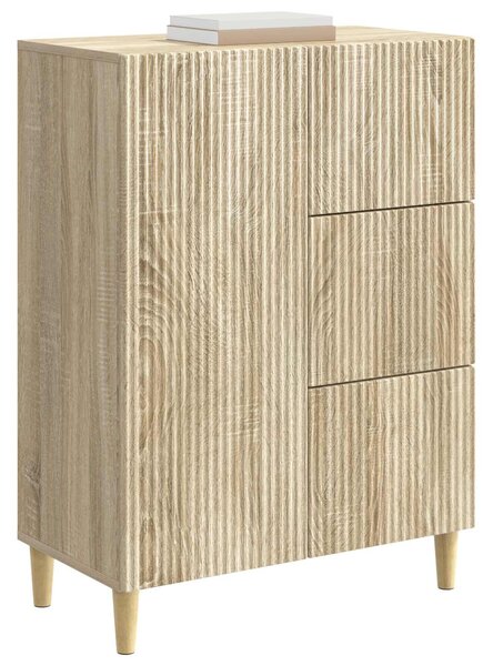 VidaXL Széf fiókkal Sonoma Tölgy 66 x 34,5 x 90 cm Szerelt Fa
