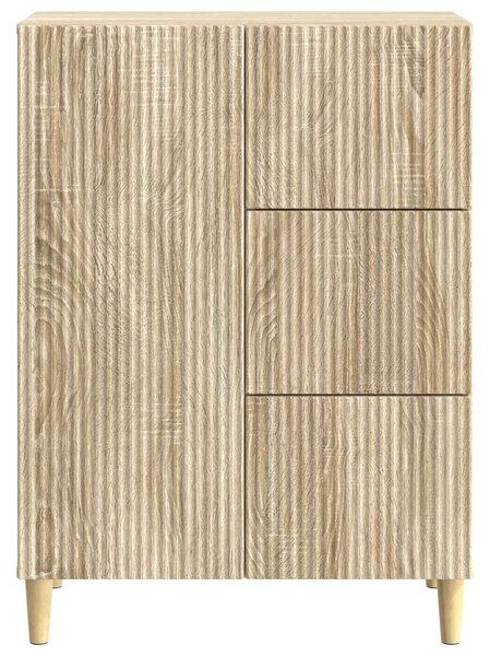 VidaXL Széf fiókkal Sonoma Tölgy 66 x 34,5 x 90 cm Szerelt Fa