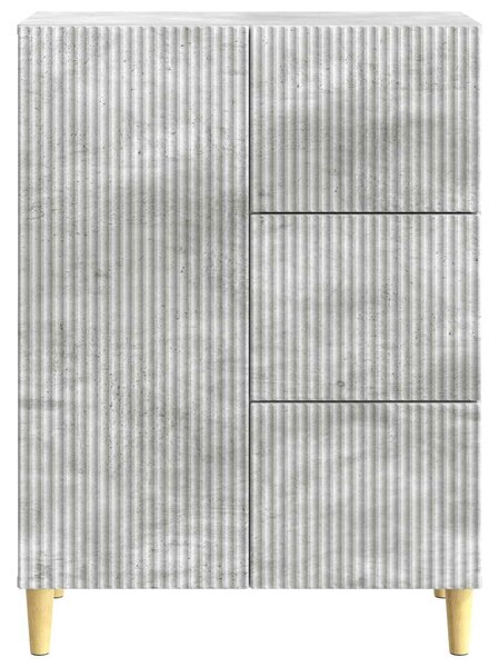 VidaXL Széf fiókkal Betonszürke 66 x 34,5 x 90 cm Szerelt Fa