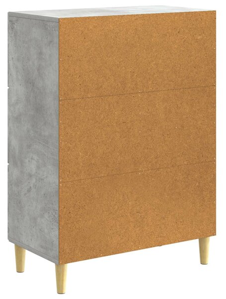 VidaXL Széf fiókkal Betonszürke 66 x 34,5 x 90 cm Szerelt Fa
