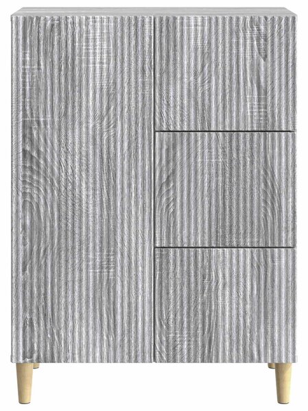 VidaXL Széf fiókkal Szürke Sonoma 66 x 34,5 x 90 cm Szerelt Fa