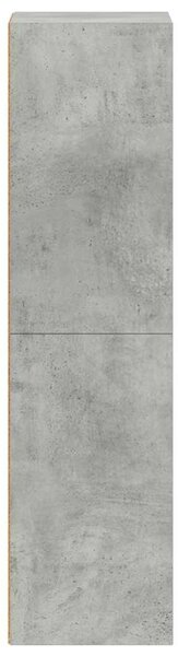Betonszürke szerelt fa könyv-/TV-szekrény 36 x 30 x 114 cm