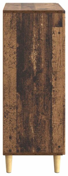 VidaXL Széf fiókkal Antik Fa 66 x 34,5 x 90 cm Szerelt Fa