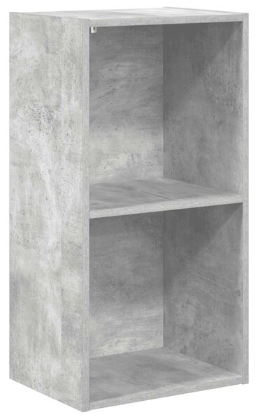 2-szintes betonszürke forgácslap könyvszekrény 40x30x76,5 cm