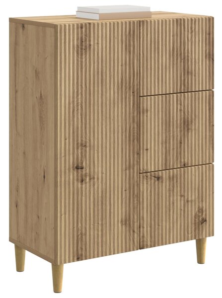VidaXL Széf Kézműves Tölgy 66 x 34,5 x 90 cm Szerelt Fa