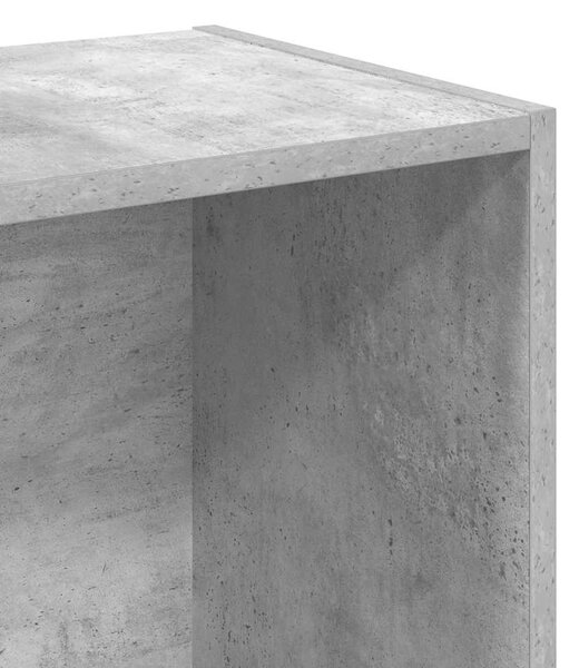 2-szintes betonszürke forgácslap könyvszekrény 40x30x76,5 cm