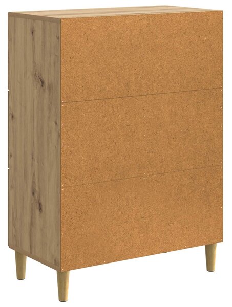 VidaXL Széf Kézműves Tölgy 66 x 34,5 x 90 cm Szerelt Fa